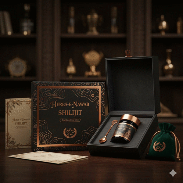 Herbs-E-Nawab Shilajit – The Black Gold Extract for Men’s Strength & Vitality